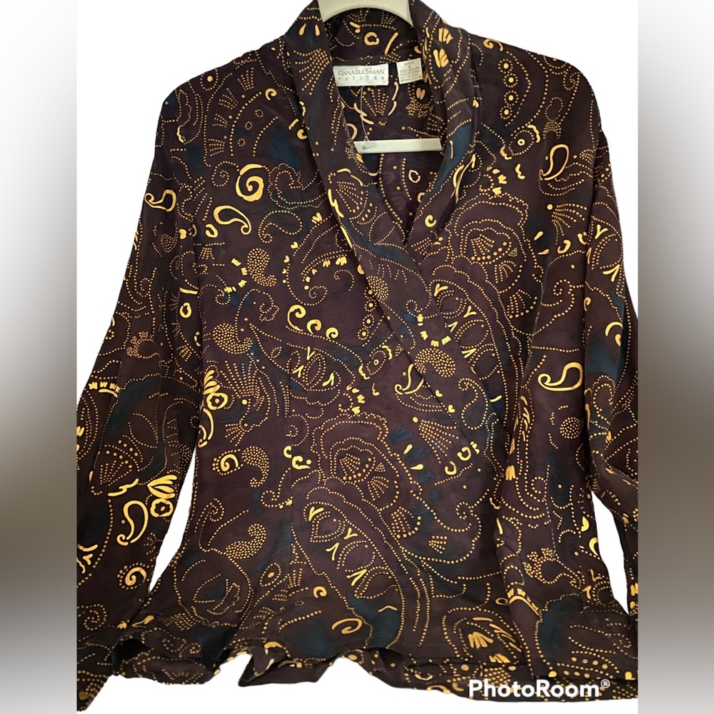Donna Buchman 100% silk blouse